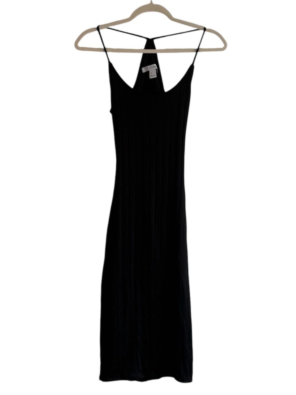 SWS Black Fitted Spaghetti Strap Mini Dress Size S